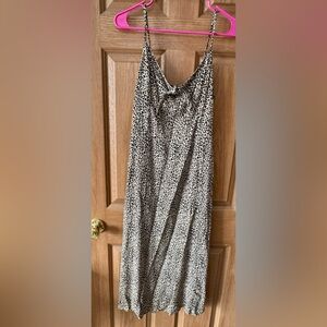 Hollister Leopard Print Spaghetti Strap Dress Large